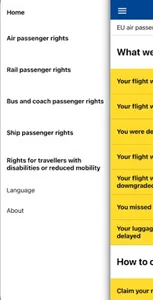 Passenger rights screenshot 2