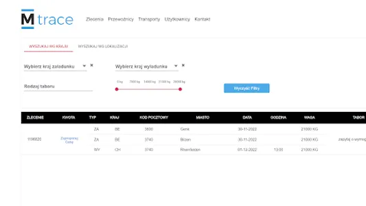 Mtrace - Giełda Transportowa screenshot 10