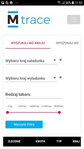 Mtrace - Giełda Transportowa screenshot 2