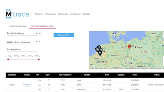 Mtrace - Giełda Transportowa screenshot 8