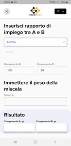 Resin Calculator screenshot 1
