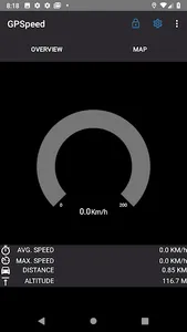 GPSpeed: GPS-Tachometer, Dista screenshot 2
