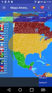 Map of North America screenshot 0