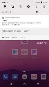 Mimořádnosti v MHD Praha screenshot 0