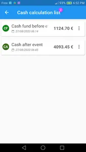 Cash and money calculation screenshot 1