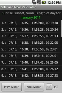 Solar and Moon Calculator screenshot 6