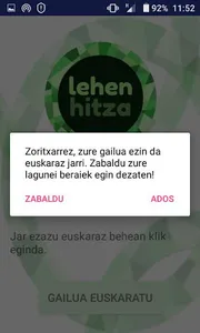 Lehen Hitza screenshot 1