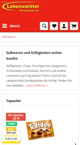 Lebensmittel-Sonderposten.de screenshot 0