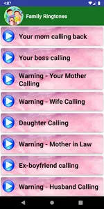 Family Ringtones screenshot 4