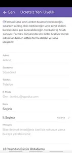 Farmasii Girişim Üyelik/Kayıt screenshot 1