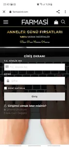 Farmasii Girişim Üyelik/Kayıt screenshot 2