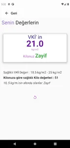 VKİ Hesaplayıcı screenshot 6