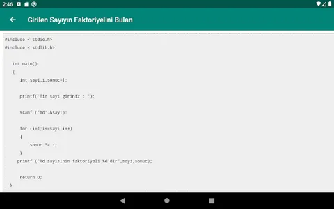 C Programlama screenshot 9