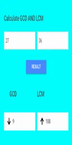 GCD LCM Calculater screenshot 1