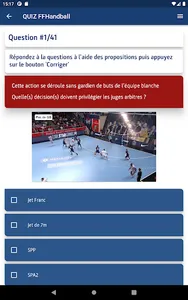 FFHandball QUIZ règles du jeu screenshot 10