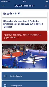 FFHandball QUIZ règles du jeu screenshot 7