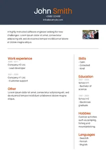 Curriculum Vitae screenshot 1