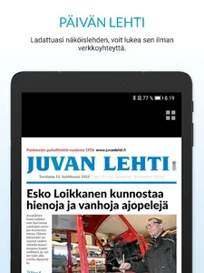 Juvan Lehti, päivän lehti screenshot 14