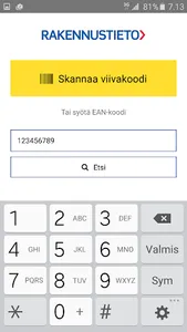 RT tuotetieto screenshot 2