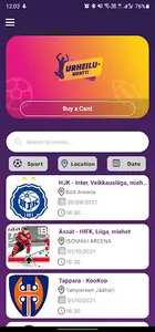 Urheilukortti screenshot 1