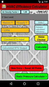 Furnace Efficiency Calculator screenshot 0