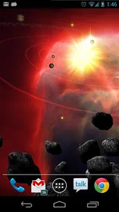 Asteroid Belt Live Wallpaper screenshot 1