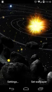 Asteroid Belt Live Wallpaper screenshot 4