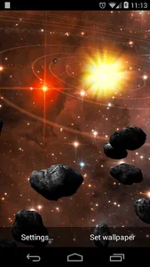 Asteroid Belt Free L Wallpaper screenshot 1