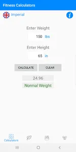 FitCal - Fitness Calculators screenshot 2