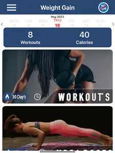 Weight Gain Workouts Food Diet screenshot 16