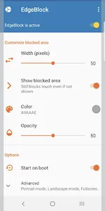 EdgeBlock: Block screen edges screenshot 1