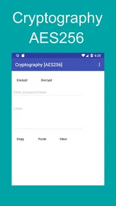 Cryptography Tool [AES256/CBC/ screenshot 0