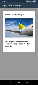 Flight Status Widget screenshot 0