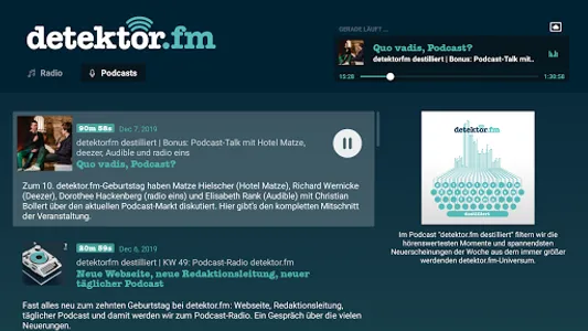 detektor.fm | Onlineradio screenshot 17