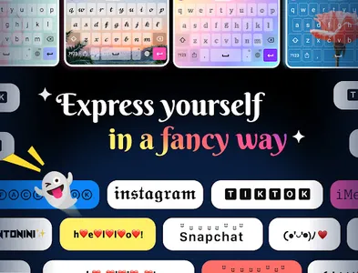 Fonts Keyboard & Emoji Theme screenshot 0