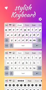 Fonts Keyboard & Emoji Theme screenshot 2