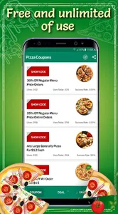 Pizza Coupons screenshot 1