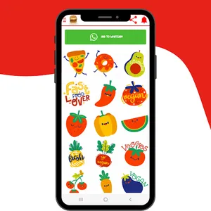 Food Stickers - WAStickerApps screenshot 14