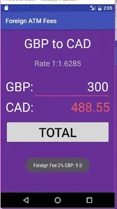 Foreign ATM fee Calculator screenshot 8