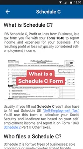 Form 1040 Schedule C screenshot 1