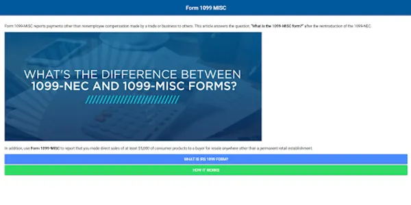 1099 Form MISC screenshot 8