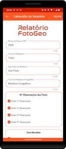 Relatório Fotogeo screenshot 1