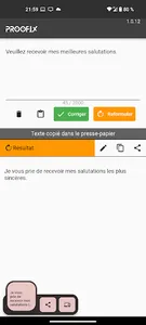 Proofix - Correcteur de textes screenshot 2