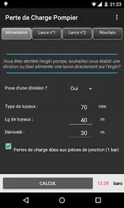 Perte de Charge Pompier screenshot 0