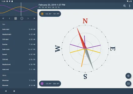 The Sun Ephemeris (Sunset, Sun screenshot 15