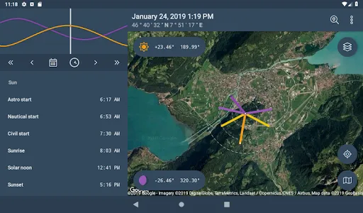 The Sun Ephemeris (Sunset, Sun screenshot 7