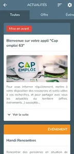 Cap emploi 63 screenshot 1