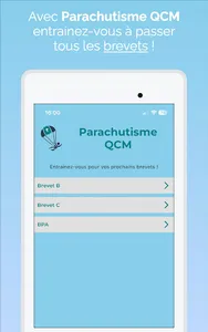 Parachutisme QCM screenshot 3