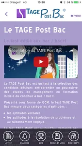 TAGE PostBac Officiel screenshot 1