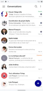 Tchap screenshot 1